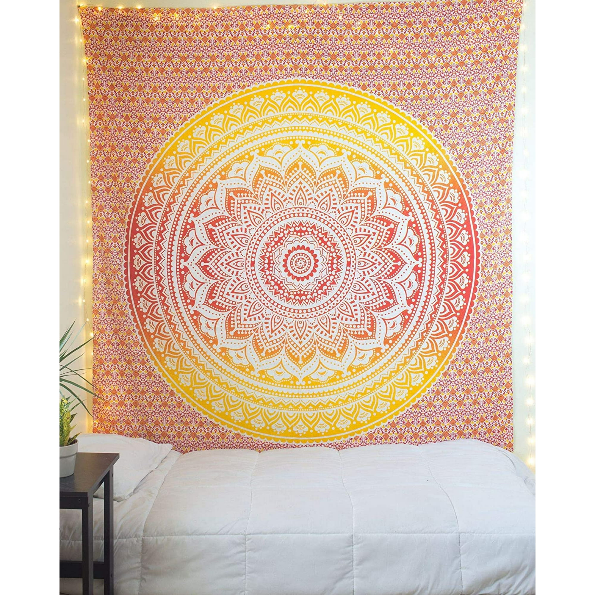 Cpdd Boho Room Decor Home Decor Tapestry For Bedroom Living Room Mandala Wall Decor Bedroom Decor Aesthetic Halloween Decorations Black Ombre 54x60