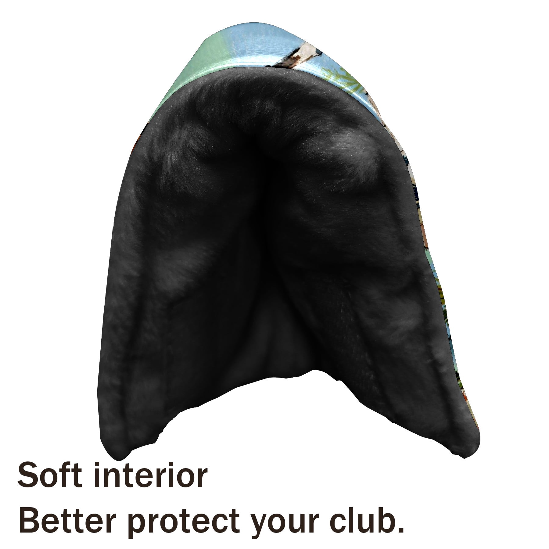 Golf Club Head Cover | Leather Golf Club Putte Headcover , Waterproof Golf Club Head Cover Set Driver Headcovers for Golf Clubs Men Women Horse
