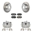 thumbnail image 1 of Transit Auto Rear Disc Brake Caliper Coated Rotors and Semi-Metallic Pads Kit for Car 2014-2015 Kia Sorento with Red Painted Calipers KCG-100299S, 1 of 11