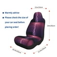 thumbnail image 5 of Sikiie Thunderstorm Violet Purple Car Seat Covers 2PCs Front Car Seat Covers Universal fit for Most Cars SUVs and Trucks-2 PCS, 5 of 9