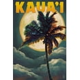 thumbnail image 4 of Kaua'i, Hawaii, Palm and Moon (19x27 inches, Premium 500 Piece Jigsaw Puzzle for Adults and Family, Made in USA), 4 of 4