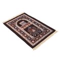thumbnail image 1 of Chenille Muslim Prayer Rug, Fashionable Tassel Islamic Prayer Mat 70x110cm Washable Nonslip, for Pilgrimage, with Exquisite Patterns for Meditation Mat, 1 of 7