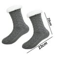 thumbnail image 2 of Fuzzy Slipper Socks Fluffy Cozy Winter Warm Socks, 2 of 5