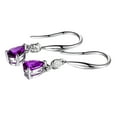thumbnail image 4 of CILENON Earrings Fashion Diamond Gem Drop Earrings Birthday Party Fashion Earrings Jewelry Gifts (Purple,One Size), 4 of 6