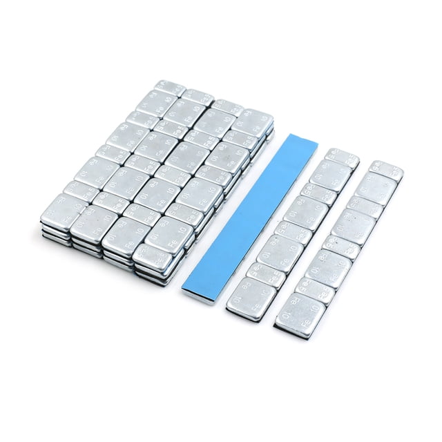 Tiras De Contrapesos De Rueda Trasera Adhesiva De 2.1Oz Para Motocicleta De 124x18mm 15Pcs
