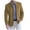 Khaki, variant on Mens Blazer Jacket Faux Suede Suit Coat Lightweight Casual Outerwear Jacket Sport Blazer Coat Single Breasted with Pockets