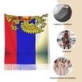 thumbnail image 5 of Womens Russian Flag Scarf Shawl Wraps Soft Warm Shawls, 5 of 6