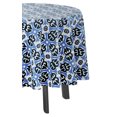thumbnail image 3 of Vargottam Indoor/OutdoorRoundTablecloth 58 InchRoundTablecloth Waterproof PatioTableCloths- Spring/SummerTableCovers for Backyard CircularTable/BBQs/Picnic -Blue, 3 of 8