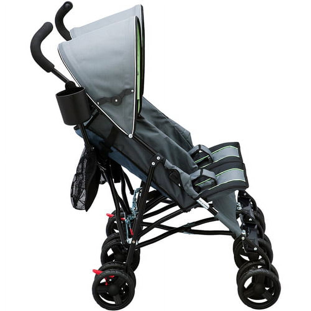 Delta Children LX Side by Side Double Stroller, Lime Green
