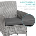 thumbnail image 4 of Juego de bistró de mimbre para exterior Gray de Best Choice Products, 4 of 7