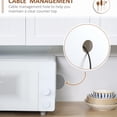 thumbnail image 5 of Kitchen Buffet with Hutch | Multi - tier Storage for Dishes, Appliances | Particle Board Construction | Anti - tipping for Safety, 5 of 6