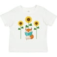 thumbnail image 3 of Inktastic Reading Book Lover Sunflower Fox Boys or Girls Toddler T-Shirt, 3 of 5