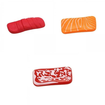 

3 Pcs Japanese Food Sushi Pretend Toys Educational Family Playset for Kids