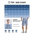 thumbnail image 6 of PULI Men’s Golf Shorts 12" Inseam Lightweight Stretch Quick-Dry Hiking Casual Dress Work Hybrid Shorts with Pockets, 6 of 6