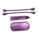 thumbnail image 4 of Juego de 3 piezas de bolsos de cuero de PU para tejer y hacer ganchillo, juego de costura para bolsos de cuero artesanales con Violeta, 4 of 9