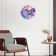 thumbnail image 3 of Battery Operated Analog Wall Clocks Non-Ticking Silent Modern Clock Decorative for Home,Office-Soft And Dreamy Swirling Patterns(16inch), 3 of 4