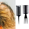 thumbnail image 2 of lionlar Professional Styling Comb Set Heat-Resistant Paddle Detangle Combs Salon Barbers bone comb, 2 of 9