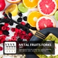 thumbnail image 3 of Stainless Steel Fruit Fork 16 Pcs Home Small Forks Coffee Spoons Scoop Cheese Cakes, 3 of 6
