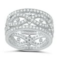 thumbnail image 3 of Sterling Silver Cz Wide Infinity Statement Ring for Women and Teens - Size 5, 3 of 3