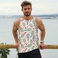 thumbnail image 6 of Hirioo Cute Tennis Racket for Men's Workout Tank Top Sleeveless Shirts Quick Dry for Men-Large, 6 of 7