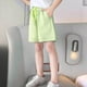thumbnail image 2 of Odeerbi 5-15 Años Niñas Verano Bermudas Workout Deporte Atlético Pantalones Cortos Algodón Casual Cómodo Cintura Elástica Pantalones Cortos, 2 of 5