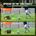 thumbnail image 6 of KFFKFF Football Return Board, Compact 32"X12" Football Barrier with Dual Angle Bounce, Collapsible HDPE Return Panel, Football Coaching Gear for Children and Adults, Drills for Passes & Shots, 6 of 9