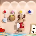 thumbnail image 4 of 5 ganchos de plástico con ventosa, sin taladro, con gran potencia de succión, desmontables y reutilizables, para baño, cocina, dormitorio, accesorios de almacenamiento., 4 of 8