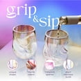 thumbnail image 6 of Dragon Glassware 16 oz Aura Stemless Wine Glasses Set of 2, 6 of 7