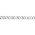 thumbnail image 5 of Auriga Fine Jewelry 925 Sterling Silver 8.1mm Semi-Solid Flat Curb Bracelet 8inch for Women, 5 of 6