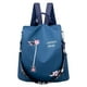 thumbnail image 2 of Mochila de Tela Oxford Macarena para Mujer con Hombros Descubiertos Bordada con Flores Azul, 2 of 8