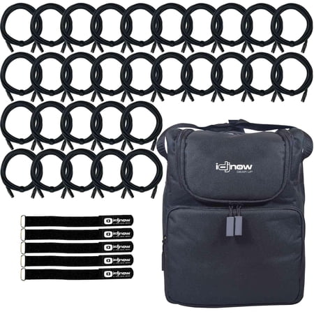 (30) 25FT Sure-Fit DMX Connecting Cables with Carry Case Accessories Package