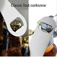 thumbnail image 4 of Flat Bottle Opener Speed Metal Opener Heavy Duty Bottle Opener Stainless Steel Key for Beer Bartender Pub Bar Drinks Kitchen Seniors Man Women Gifts Black 1.6x7Inch-Hustle Hard, 4 of 9