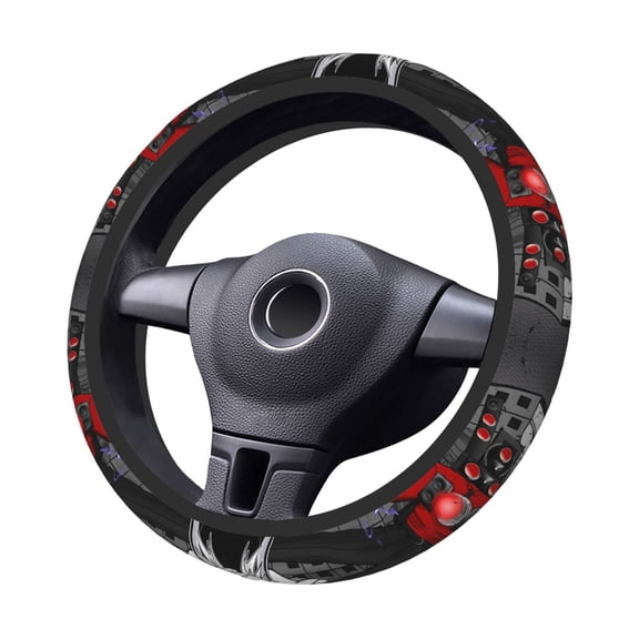 Toilet-Man Steering Wheel Cover Elastic Stretch Breathable Vehicle Steering Wheel Protector Car Interior Accessories