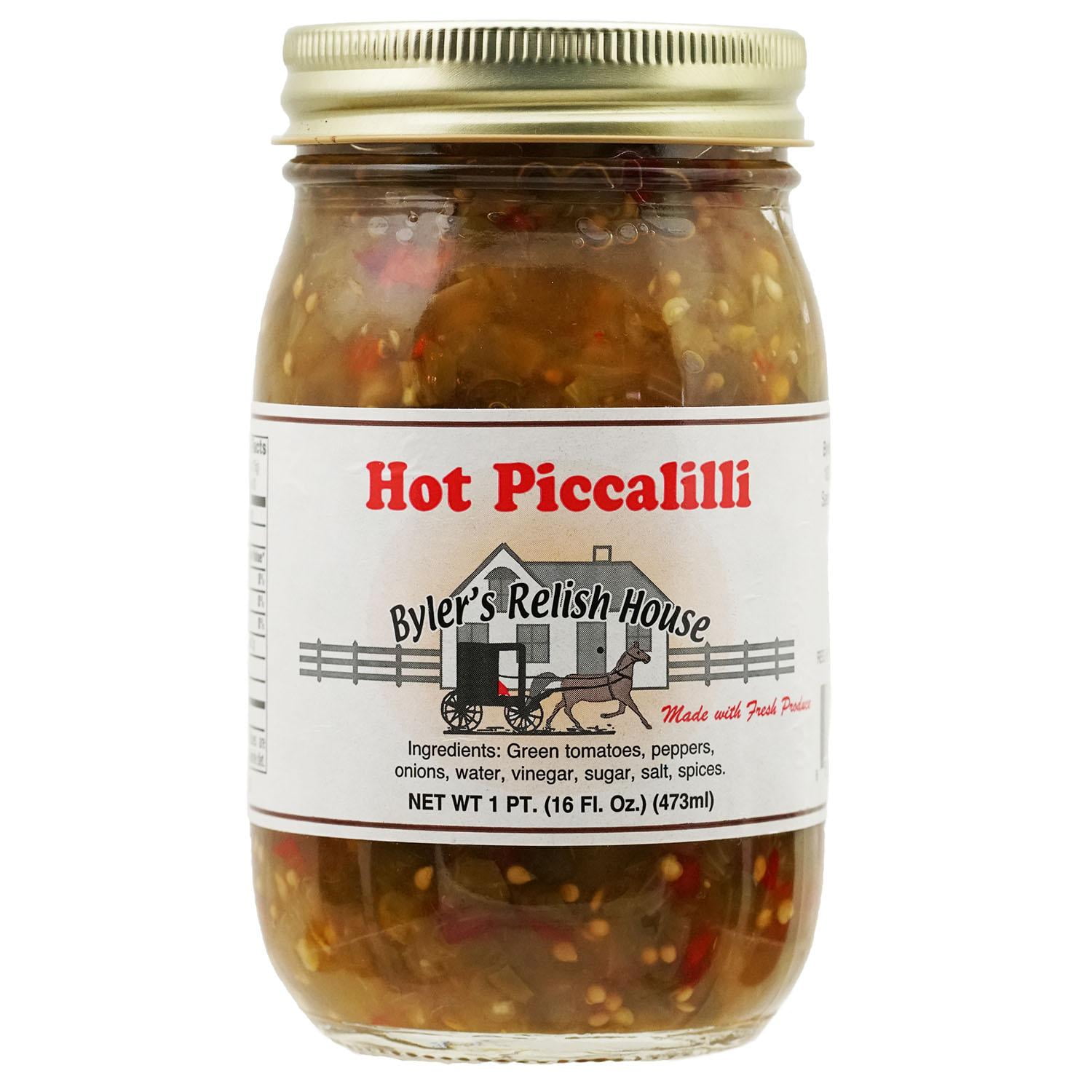Byler's Relish House Homemade Amish Country Hot Piccalilli 16 oz. by Byler's Relish House