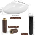 thumbnail image 2 of YVE Coffee Bean Dosing Cup and Spray Bottle Set, Coffee Bar Accessories, Ceramic Dosing Vessel Tray Kit with 6 Needles Espresso Distribution Tools Single Dose Measuring Tray Kit (White)-0719, 2 of 5