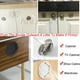 thumbnail image 4 of Rejilla de ventilación de acero inoxidable de 5 piezas, ventilación de sofito con orificio de malla redonda plateada para cocina, baño, gabinete, 4 of 5
