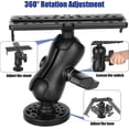 thumbnail image 4 of Fish Finder Mount Base, Universal Mounting Plate, Fish Finder Bracket, Fish Finder Holder, 360 Adjustable Fish Finder Rack, 4 of 5