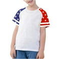 thumbnail image 5 of Hrsba Kids Basic Tee Print Short Sleeve Crew Neck Summer Casual Gentle Feel Light Feel Pullover Style for Unisex, 5 of 5