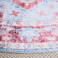 thumbnail image 4 of SAFAVIEH Martha Stewart Sunny Medallion Machine Washable Area Rug, Red/Blue, 6' x 6' Round, 4 of 11