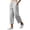 White, variant on Utoimkio Women's Roll Cuff Cropped Linen Capri Pants Full Elastic Gathered High Waist Calf-Length Trousers with Inset Side Pockets for Summer Beach Casual Daily Wear