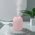 thumbnail image 3 of relayinert 250ML Mini Air Humidifier Ultrasonic Aroma Essential Oil Aromatherapy Diffuser For Home Car Fogger Mist Maker With Night Lamp Pink, 3 of 6