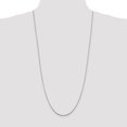 thumbnail image 5 of White Sterling Silver chain Box Diamond-cut 30 in 1.5 mm, 5 of 5