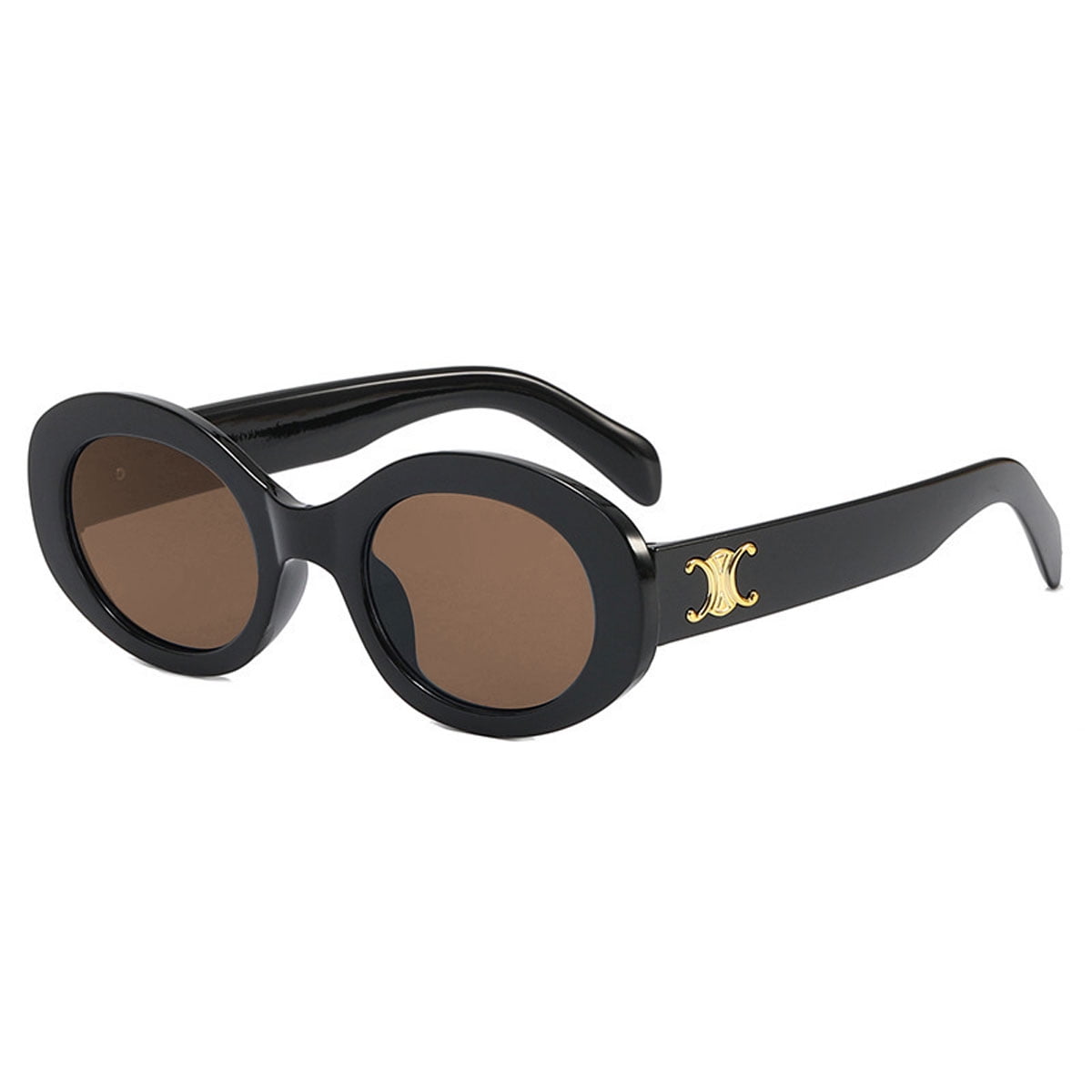 SOJOS Retro Oval Sunglasses for Women Men Trendy Sun Glasses