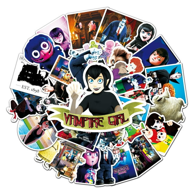 Paquete de pegatinas Hotels Transylvanias Anime de vinilo impermeable