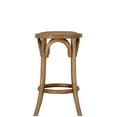 thumbnail image 6 of Linon Seannie 24.25" Round Backless Counter Stool, Brown/Natural Rattan, 6 of 9