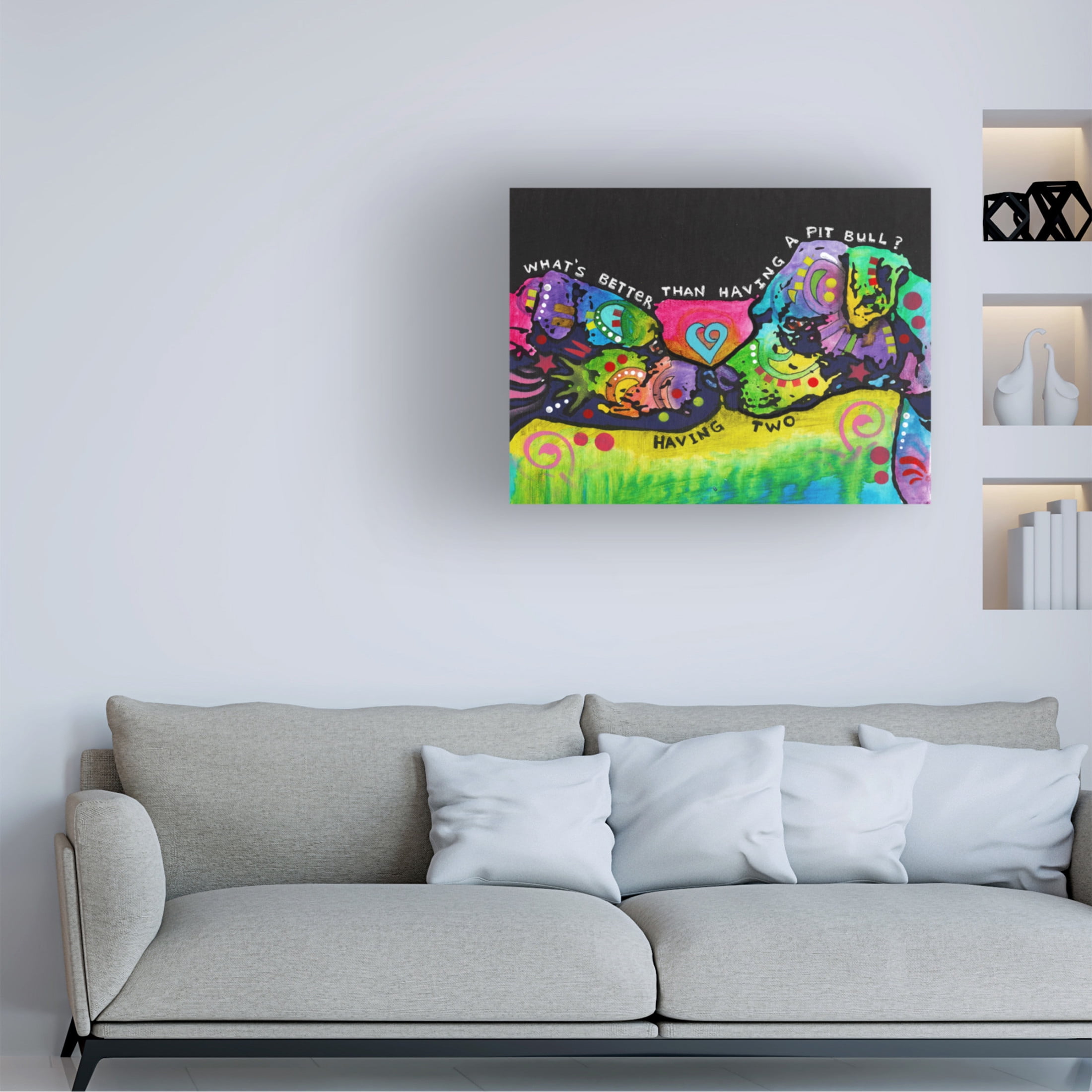 Canvas Wall Art - Dean Russo 'Whats Better 2' Wall Art for Living Room, Bedroom, or Office Décor by Trademark Fine Art - 47 x 35 Inches
