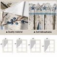 thumbnail image 5 of Texas Star Navy Blue Swag Valances for Windows, Kitchen Window Curtains Over Sink, Farmhouse Vintage Art Wooden Window Treatment Curtains for Living Room/Bedroom Curtains 2 Panel Sets 36"x45", 5 of 8