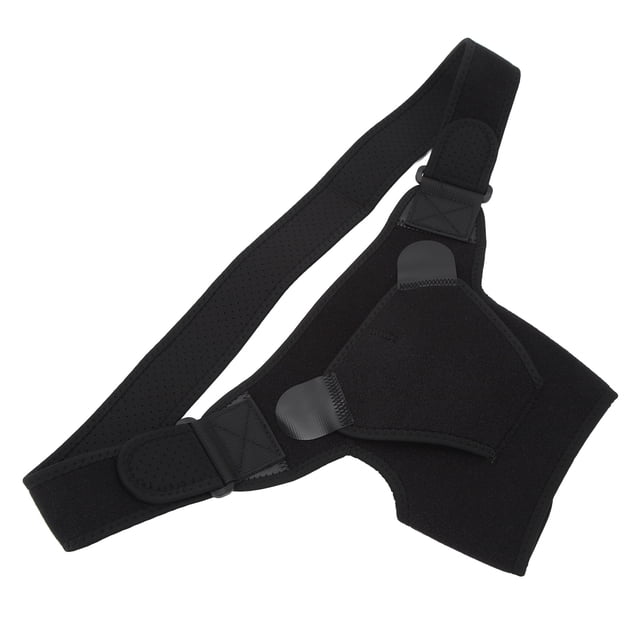 Soporte de compresión para hombro, ajustable, color negro, para aliviar el dolor en la articulación AC