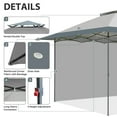 thumbnail image 4 of EAGLE PEAK 13x13 Pop up Outdoor Canopy Tent Instant Folding Shelter with One Privacy Curtain,Light Gray, 4 of 9