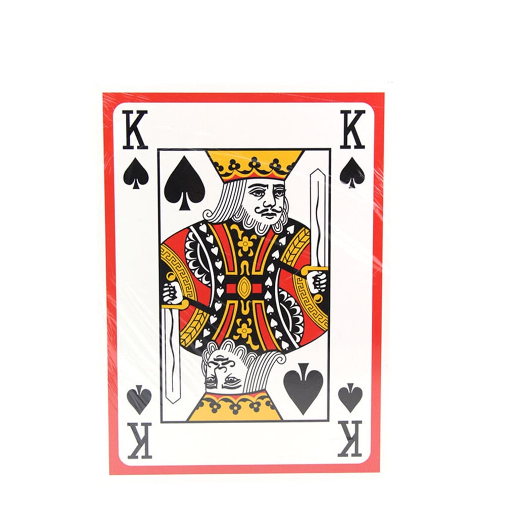 Large playing cards A4 Size Playing Cards 9 Times Normal Poker Larger Playing Cards Table